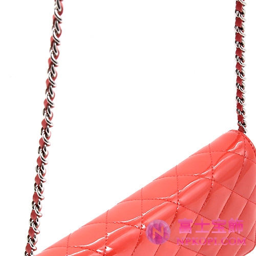 シャネル CHANEL クラシック エナメル ショルダーバッグ ローズピンク A33814 【2013年新作】
